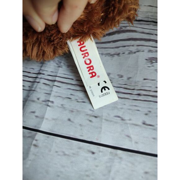 Aurora 7"inch Sitting Luv to Cuddle Brown Bear With Tags plush stuffed animal - Picture 6 of 9